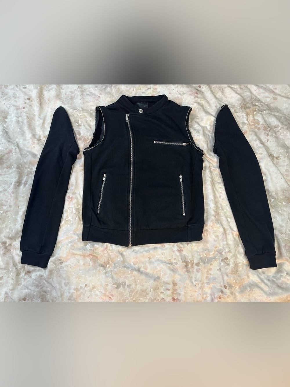 Ginger G Black Zip-Front Moto Jacket